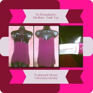 No Boundaries Marron Tank Top